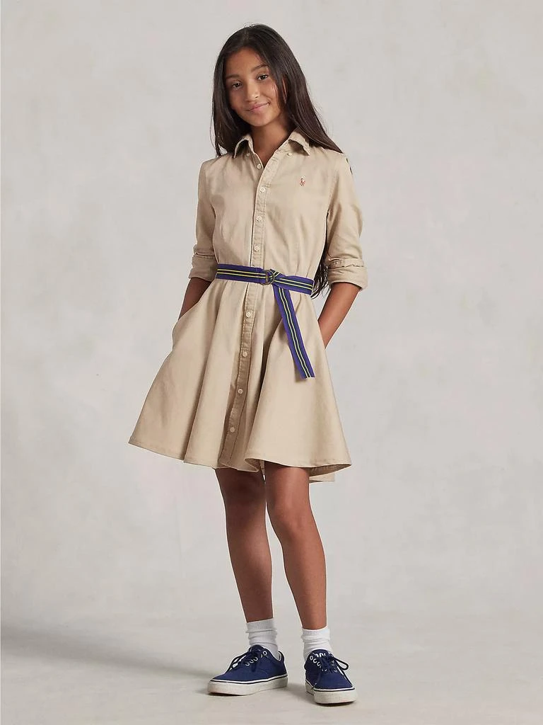 商品Ralph Lauren|Little Girl's & Girl's Belted Chino Dress,价格¥523,第4张图�片详细描述