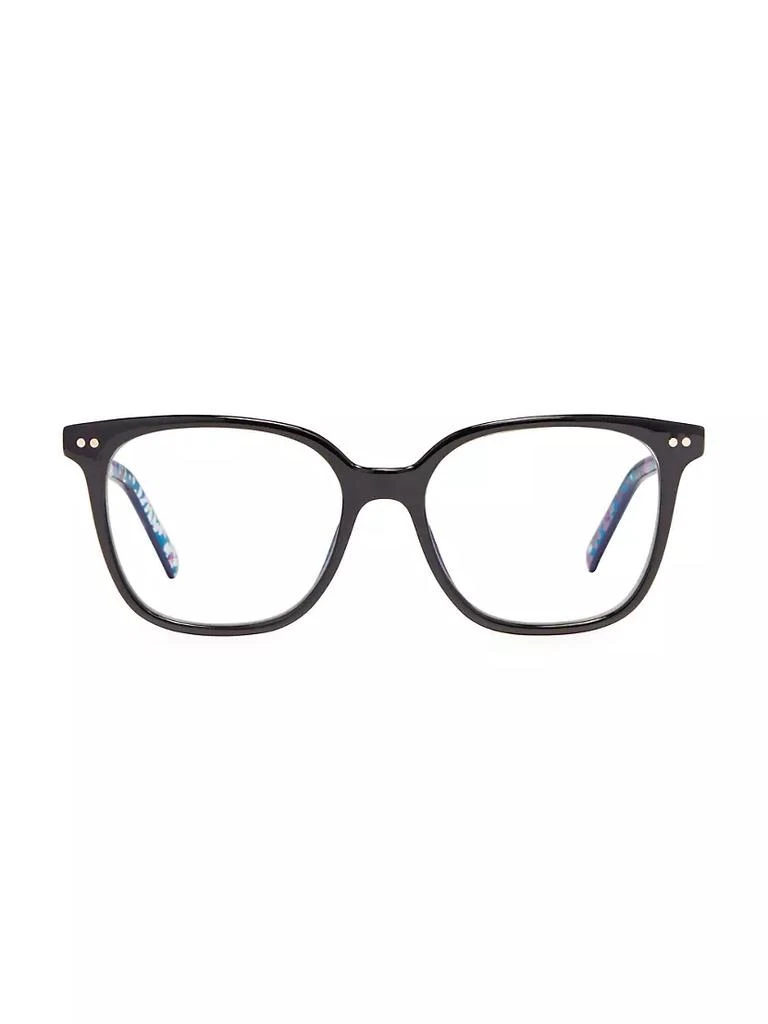 商品Kate Spade|Rosalie 51MM Blue Block Square Eyeglasses,价格¥515,第1张图片