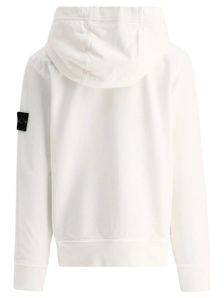 商品Stone Island Junior|Stone Island Junior Zip-Up Logo Patch Hoodie,价格¥2257,第2张图片详细描述