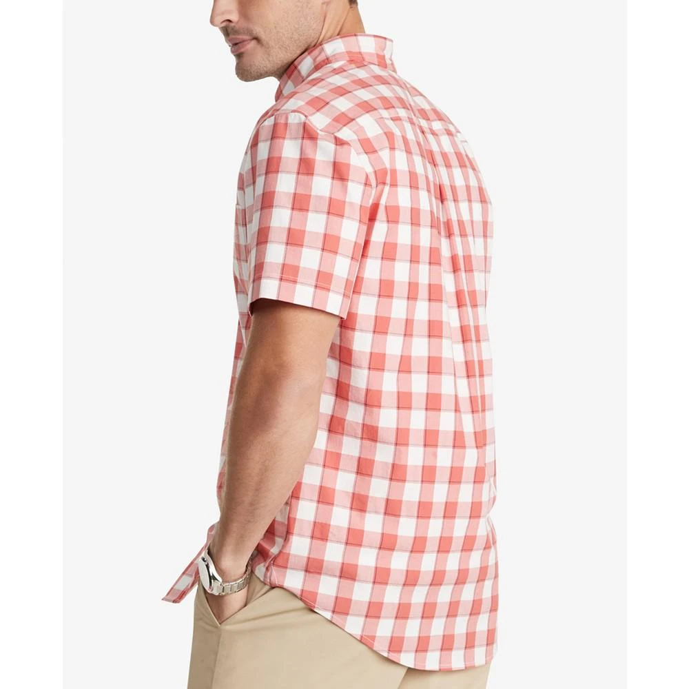 商品Tommy Hilfiger|Men's Check Classic Fit Short Sleeve Shirt,价格¥186,第2张图片详细描述