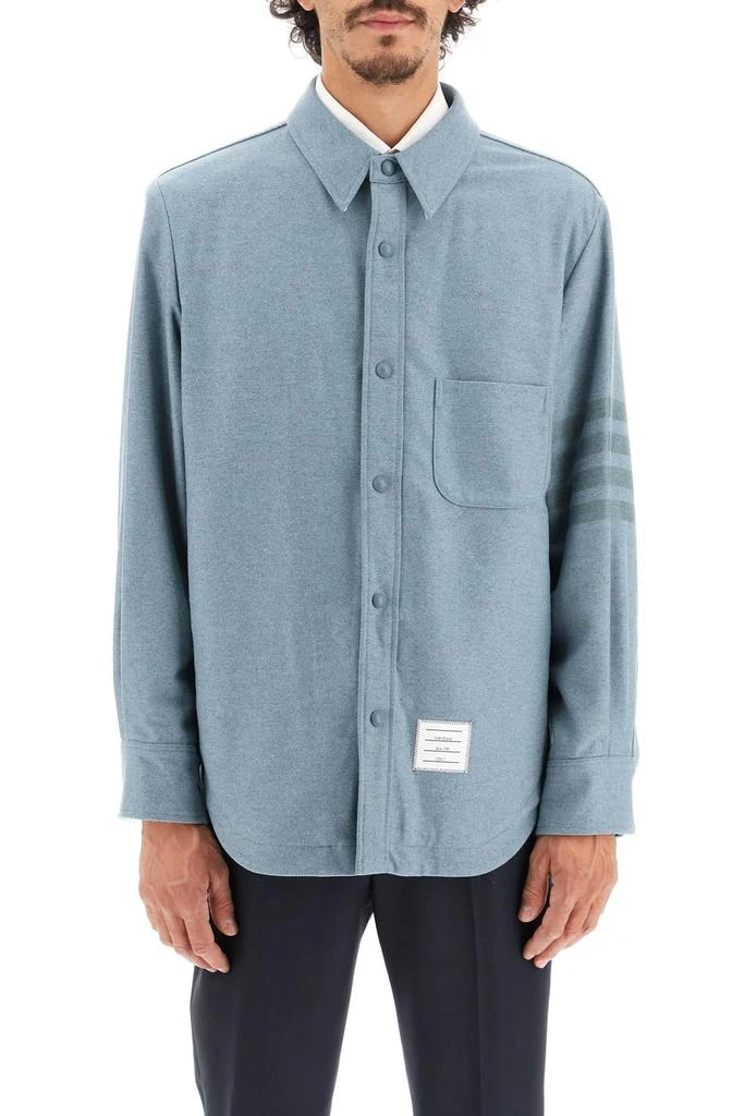 商品Thom Browne|Thom browne wool and cashmere shirt,价格¥8782,第2张图片详细描述