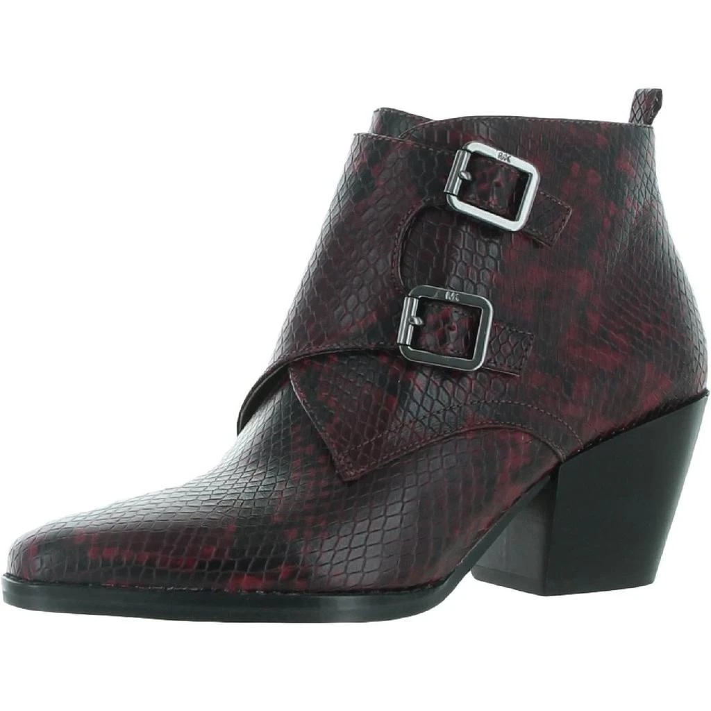 商品Michael Kors|MICHAEL Michael Kors Womens Loni Ankle Bootie Leather Block Heel Booties,价格¥230,第1张图片