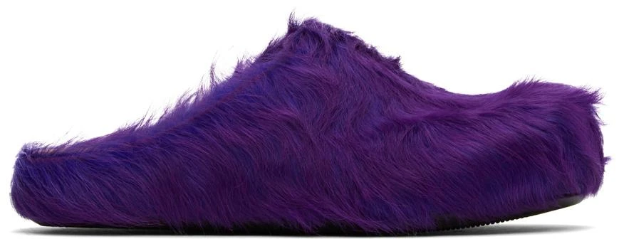 商品Marni|Purple Fussbett Sabot Loafers,价格¥7338,第1张图片