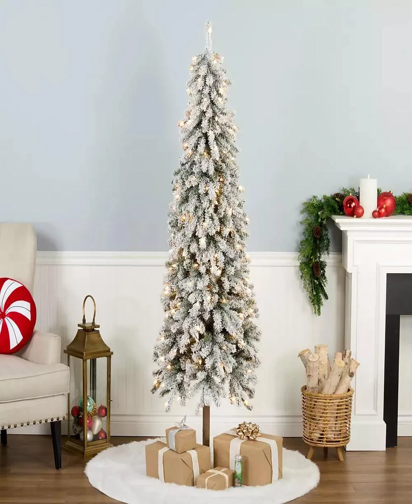 商品National Tree Company|Flocked Grand Alpine Tree, 6.5 feet.,价格¥557,第2张图片详细描述