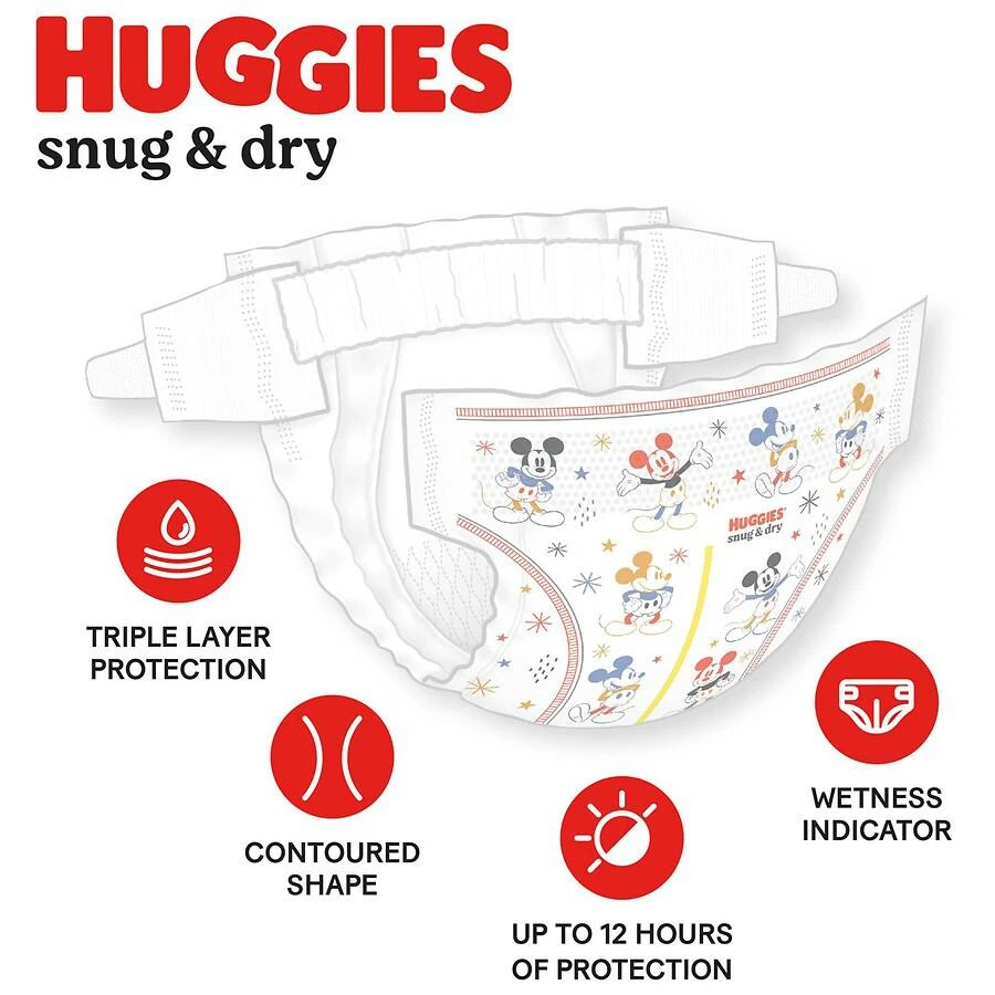 商品Huggies|Snug & Dry Baby Diapers Size 6,价格¥216,第2张图片详细描述