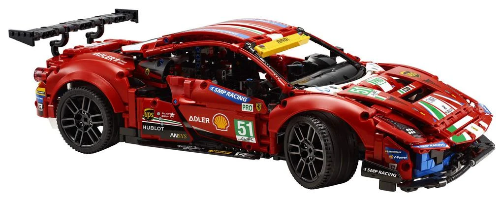 商品LEGO|LEGO Technic Ferrari 488 GTE “AF Corse #51” 42125 - Champion GT Series Sports Race Car, Exclusive Collectible Model Kit, Collectors Set for Adults to Build,价格¥1236,第2张图片详细描述
