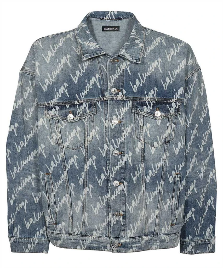 商品Balenciaga|Balenciaga ALLOVER LOGO OVERSIZED Jacket,价格¥12319,第1张图片