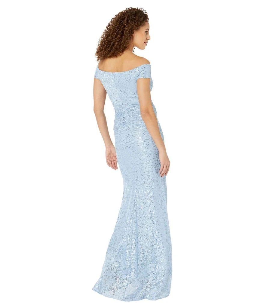 商品Vince Camuto|Off-the-Shoulder Gown with V Bar At Neck,价格¥514,第2张图片详细描述