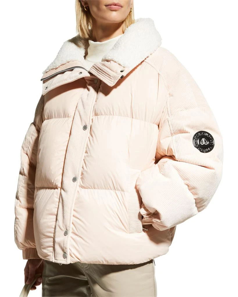 商品Moose Knuckles|Elmira Sherpa Lined Puffer Coat,价格¥2743,第3张图片详细描述