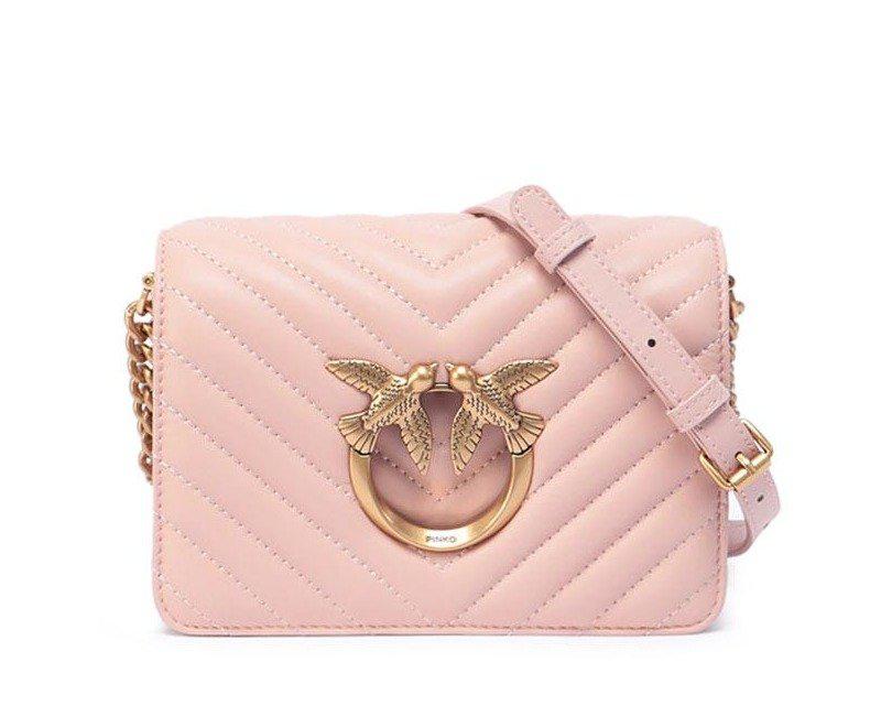 Pinko Love Click V Quilt Mini Shoulder Bag商品第1张图片规格展示
