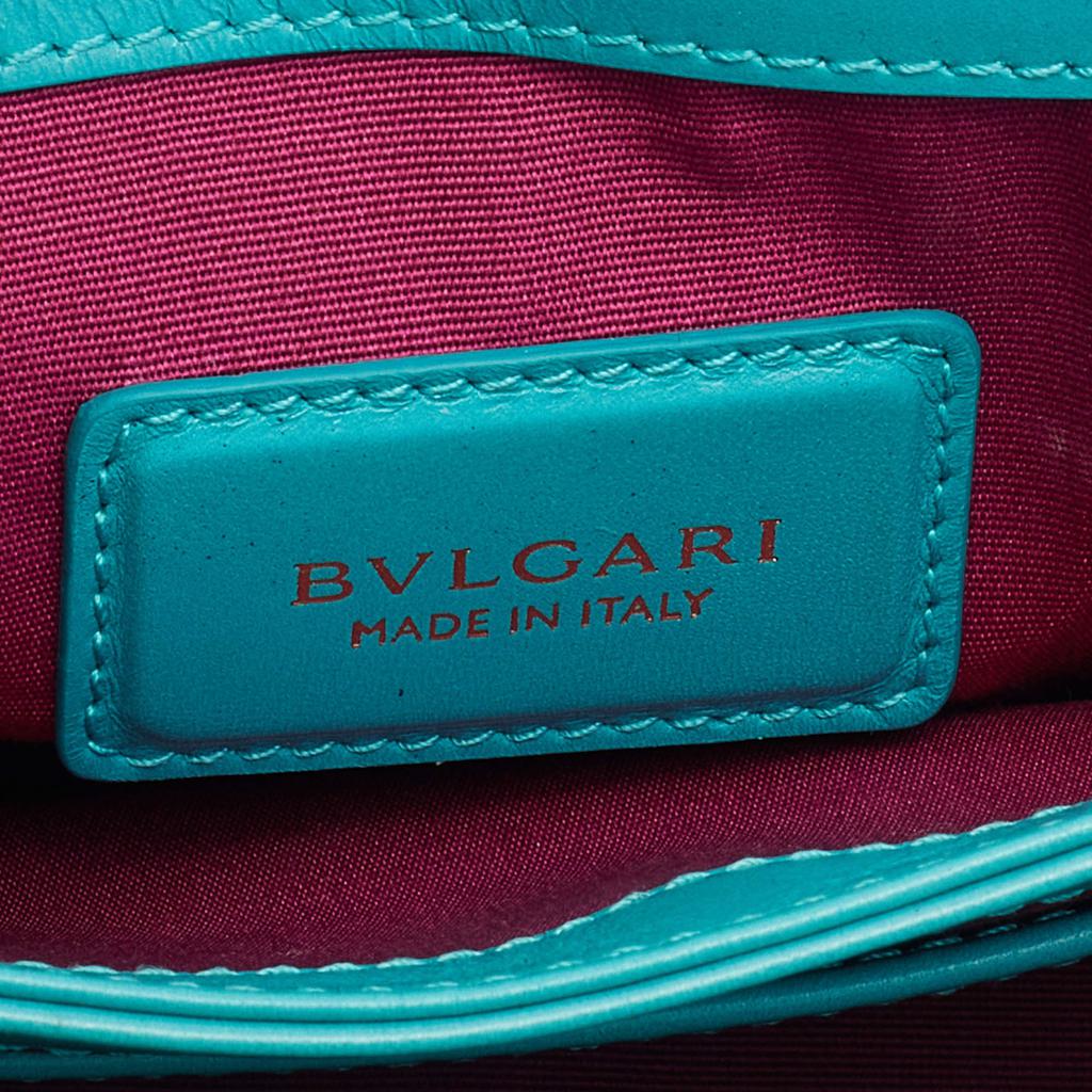 Bvlgari Turquoise Leather Crossbody Bag商品第8张图片规格展示