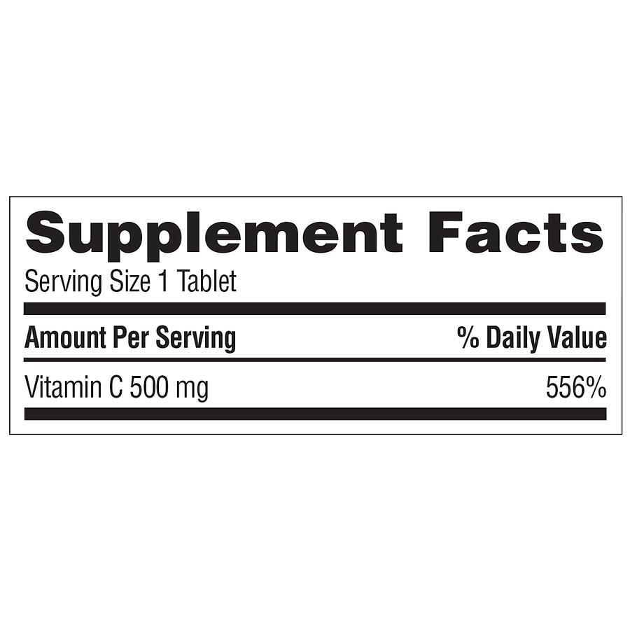 商品Walgreens|Vitamin C with Natural Rose Hips Tablets, 500 mg,价格¥141,第6张图片详细描述