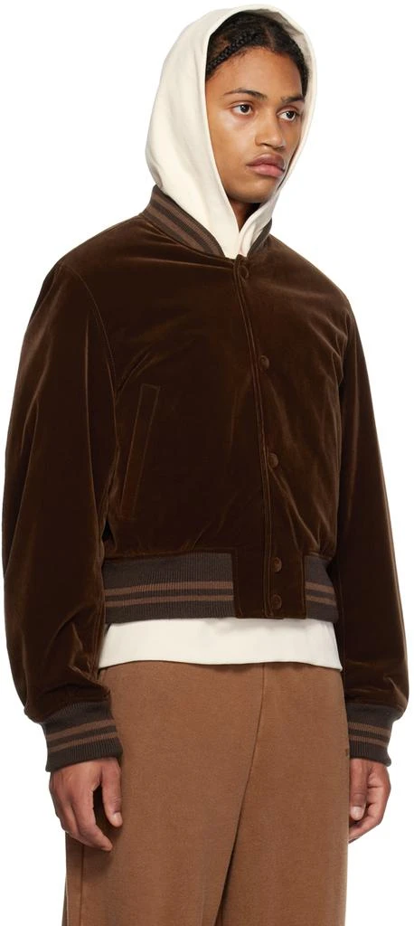 商品We11done|Brown Padded Bomber Jacket,价格¥3658,第2张图片详细描述