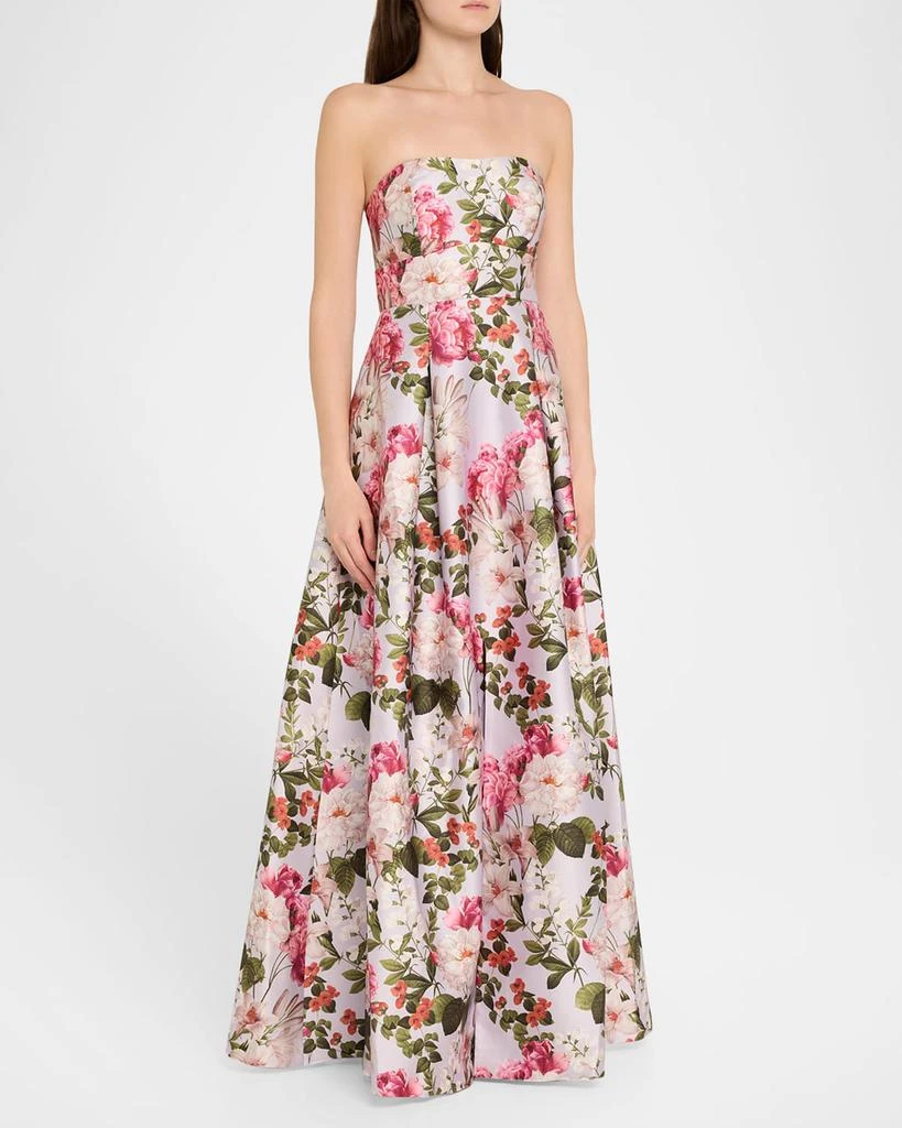 商品Sachin & Babi Noir|Giovanna Strapless Pleated Floral-Print Gown,价格¥6152,第4张图片详细描述
