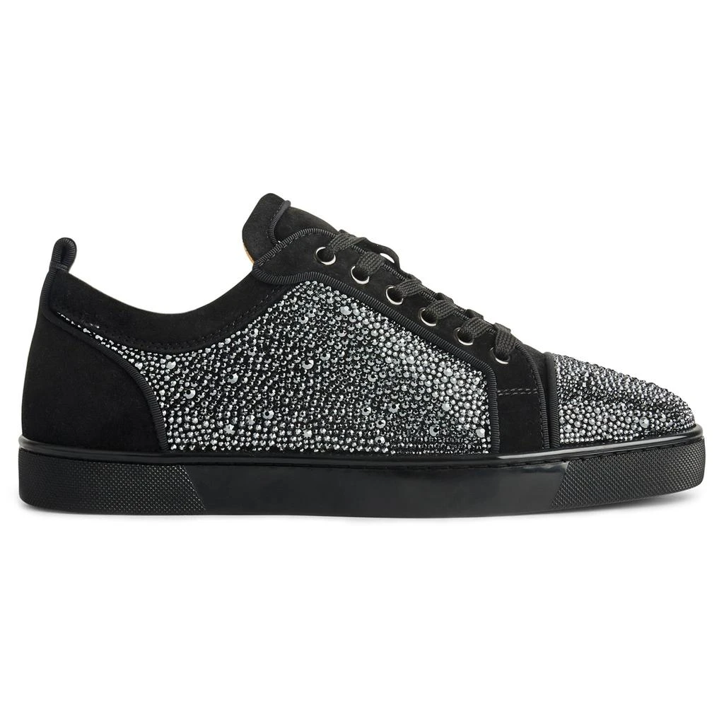 商品Christian Louboutin|Christian Louboutin Louis Junior Strass Black Sneaker,价格¥8285,第1张图片