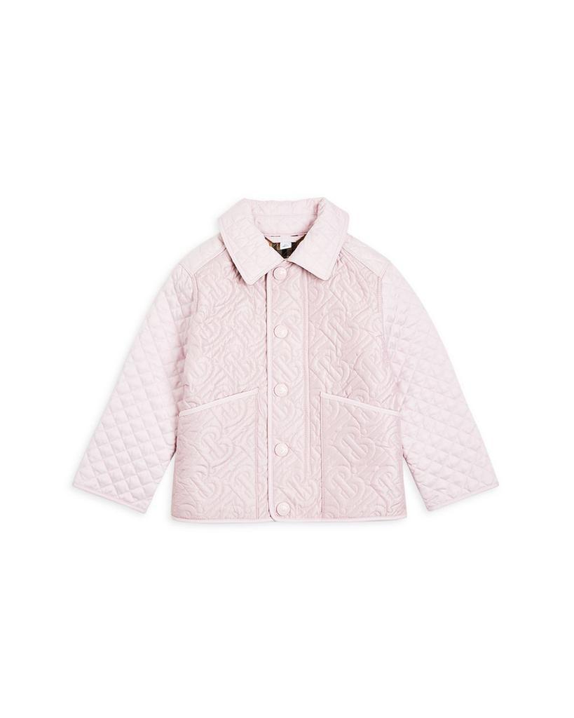 商品Burberry|Girls' Monogram Quilted Panel Jacket - Little Kid, Big Kid,价格¥2743,第1张图片