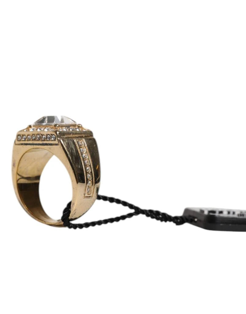 商品Dolce & Gabbana|Dolce & Gabbana Gold Tone Sterling Silver 925 Crystals Ring,价格¥2662,第3张图片详细描述