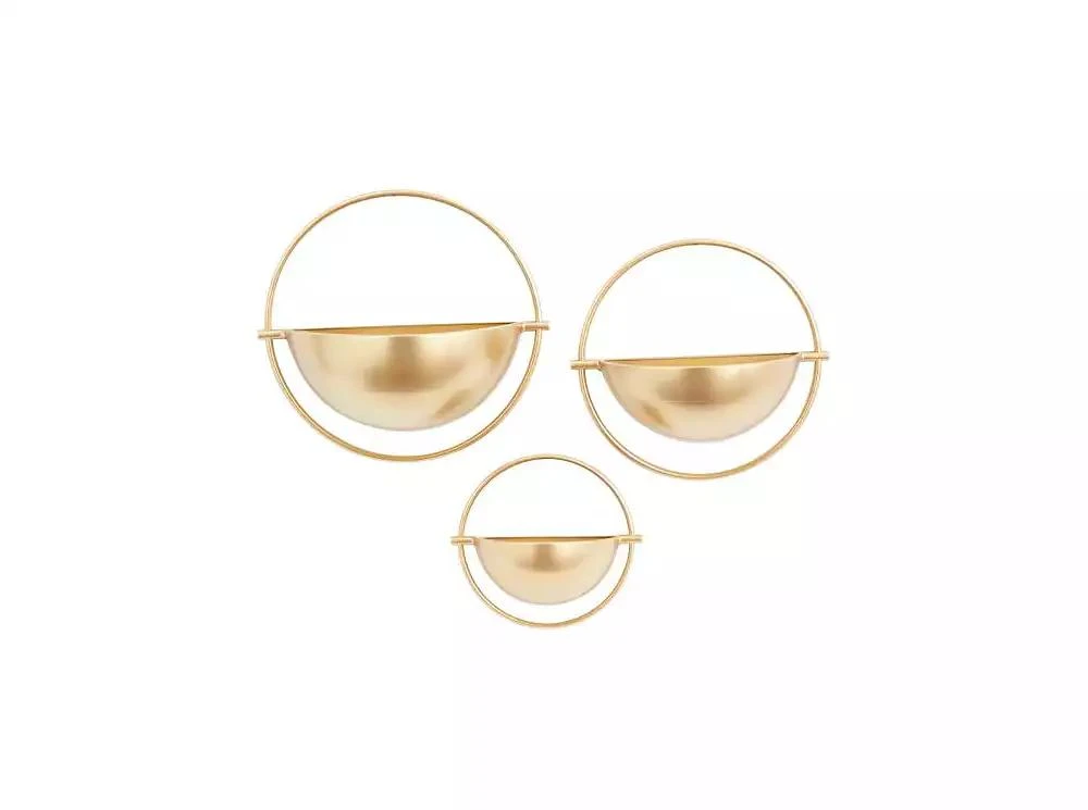 商品Rosemary Lane|Metal Contemporary Planters with Stand, Set of 3,价格¥673,第1张图片