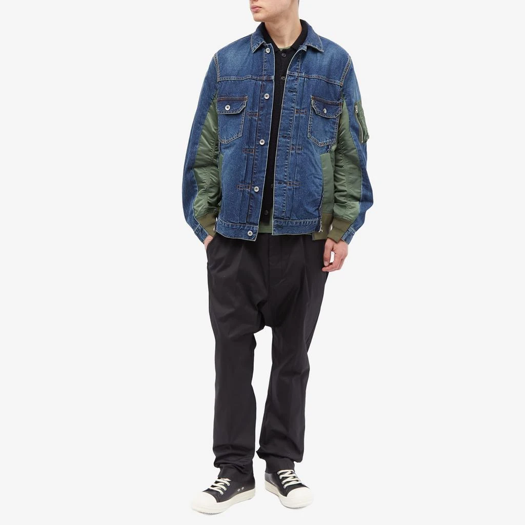 商品Sacai|Sacai Denim x MA-1 Jacket,价格¥6394,第4张图片详细描述