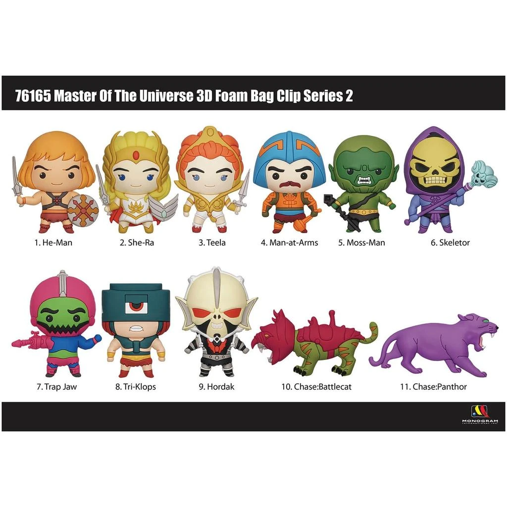 商品MONOGRAM|Masters Of The Universe Foam Bag Clip Series 2 Blind Bag,价格¥85,第2张图片详细描述