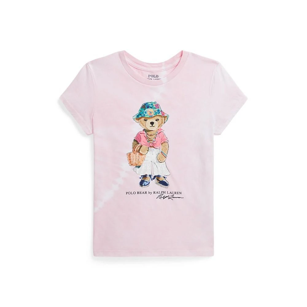 商品Ralph Lauren|Big Girls Polo Bear Tie-Dye Cotton Jersey T-shirt,价格¥251,第1张图片