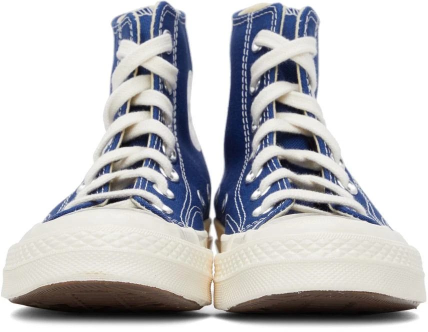 商品Comme des Garcons|Blue Converse Edition Half Heart Chuck 70 High Sneakers,价格¥1123,第2张图片详细描述