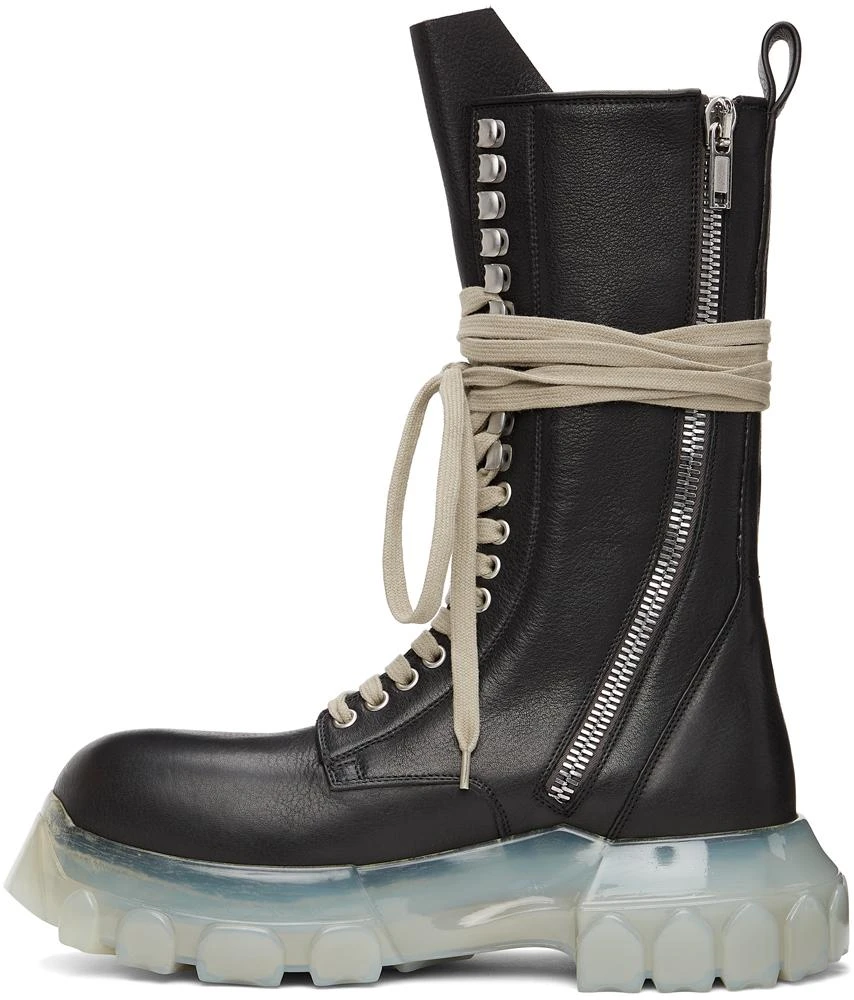 商品Rick Owens|Black & Transparent Bozo Tractor Boots,价格¥8549,第3张图片详细描述