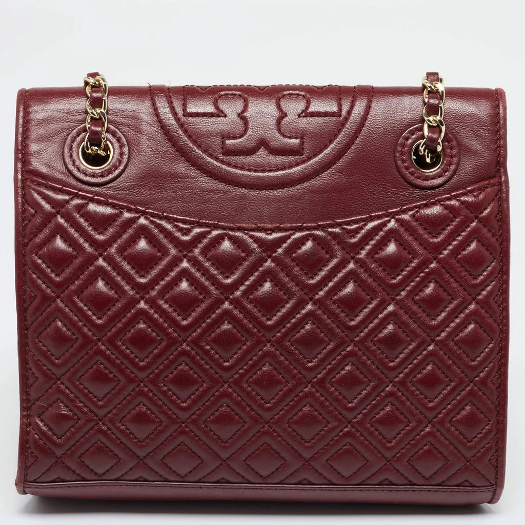 商品[二手商品] Tory Burch|Tory Burch Red Leather Medium Fleming Shoulder Bag,价格¥1026,第4张图片详细描述