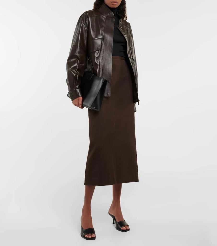 商品The Row|Lauren leather mules,价格¥4693,第2张图片详细描述