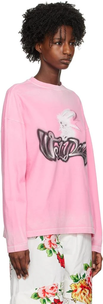 商品We11done|Pink Monster Long Sleeve T-Shirt,价格¥862,第2张图片详细描述