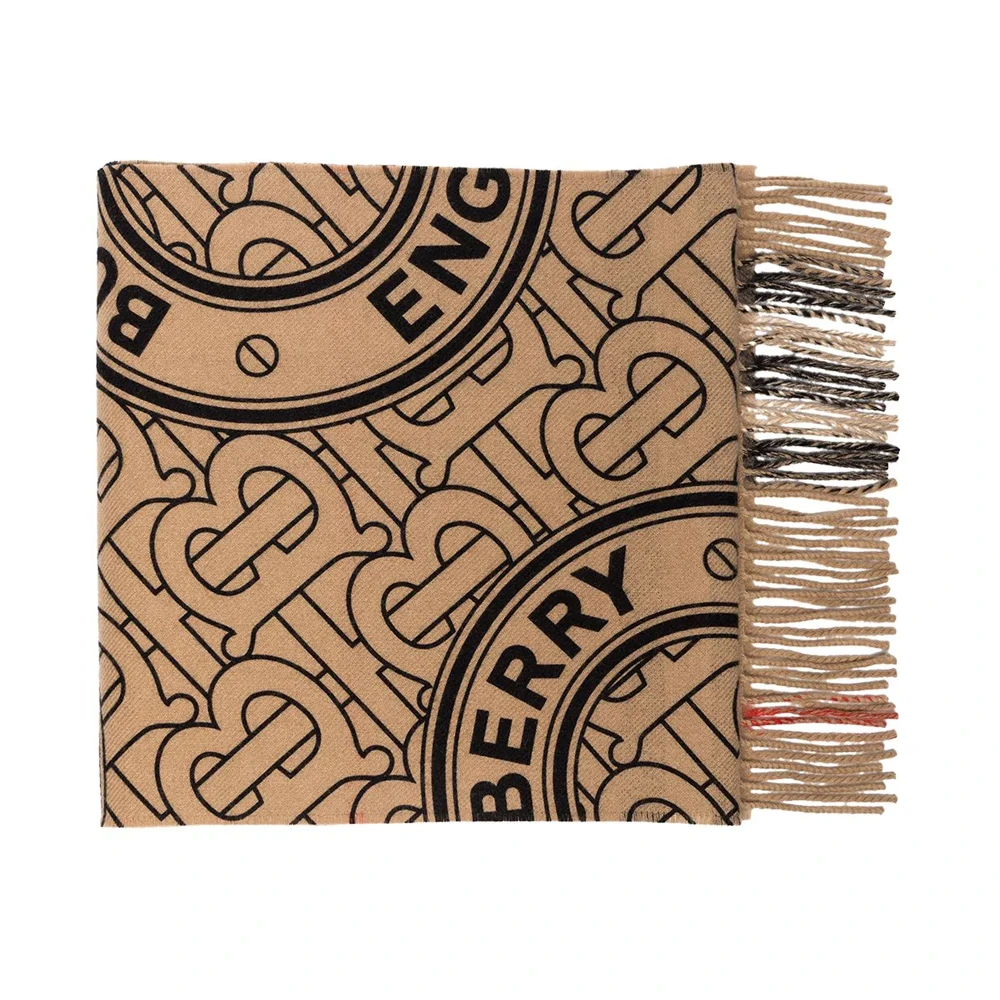 商品Burberry|BURBERRY 男士logo花纹围巾 8045238,价格¥3590,第1张图片