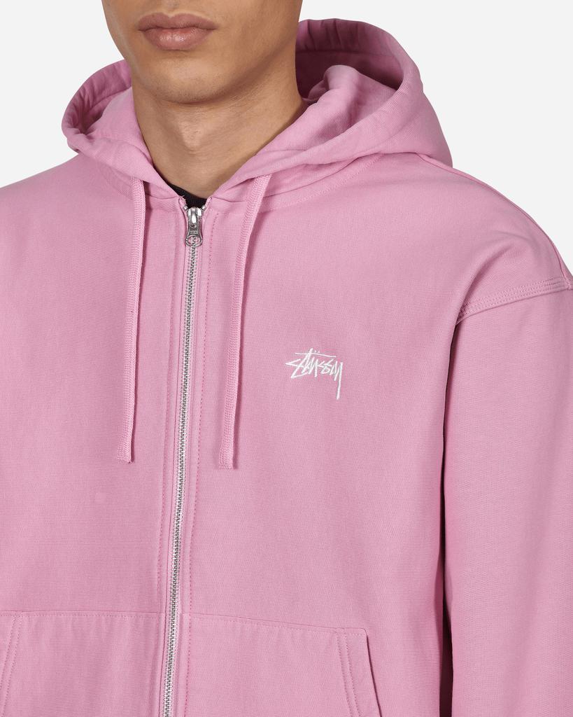 Stock Logo Zip Hooded Sweatshirt Pink商品第5张图片规格展示