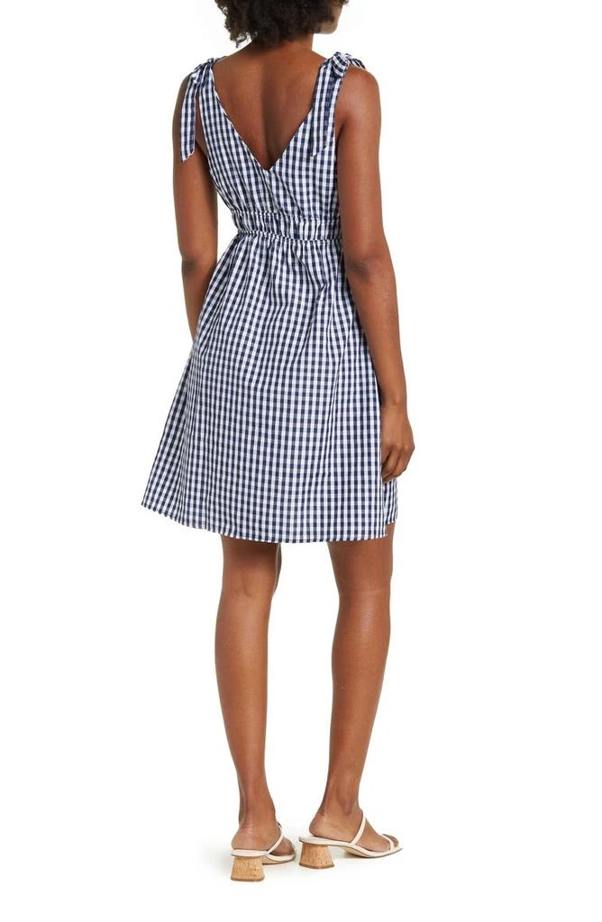 商品Love Ady|Gingham Tie Strap Fit & Flare Dress,价格¥413,第2张图片详细描述