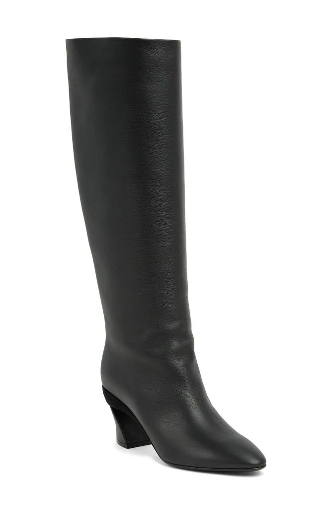 商品Salvatore Ferragamo|Leather Knee High Boot,价格¥2330,第1张图片