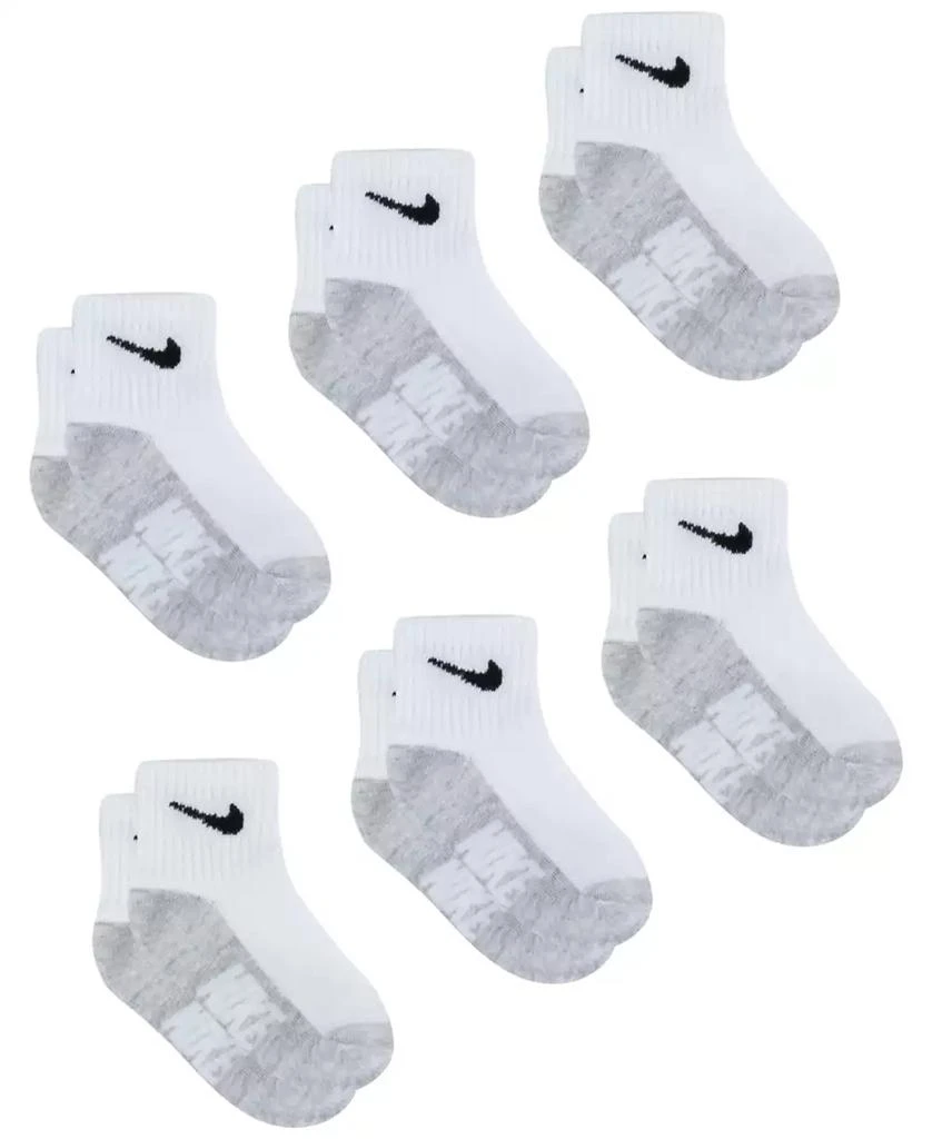 商品NIKE|Baby and Toddler Boys or Girls Multi Logo Socks, Pack of 6,价格¥118,第2张图片详细描述