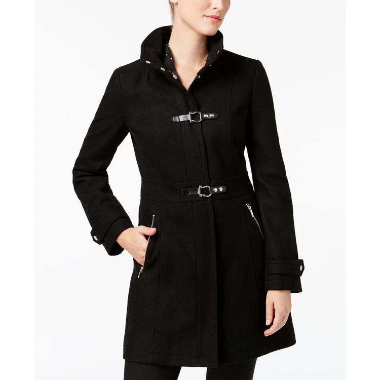 商品Ivanka Trump|Faux-Fur-Trim Buckled Walker Coat,价格¥1122,第5张图片详细描述