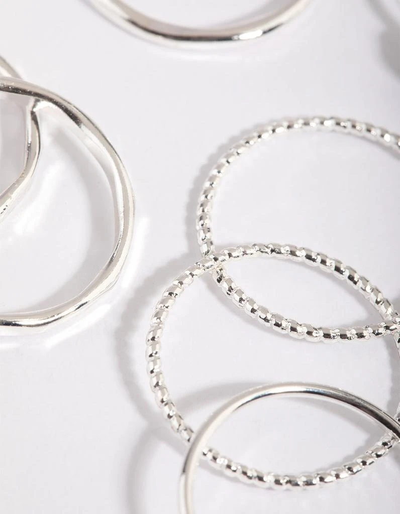 商品Lovisa|Silver Amethyst Ring Stack Pack,价格¥36,第3张图片详细描述