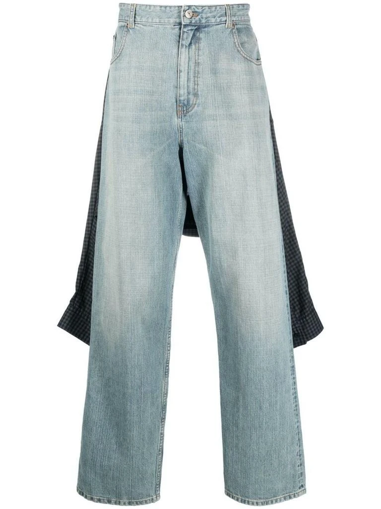 商品Balenciaga|BALENCIAGA Hybrid Shirt Jeans,价格¥5421,第1张图片