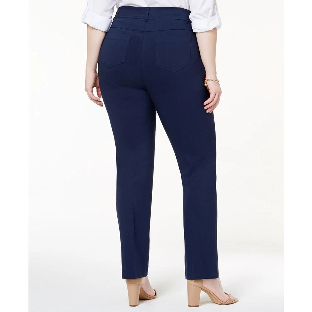 商品JM Collection|Plus & Petite Plus Size Tummy Control Curvy-Fit Pants, Created for Macy's,价格¥345,第2张图片详细描述