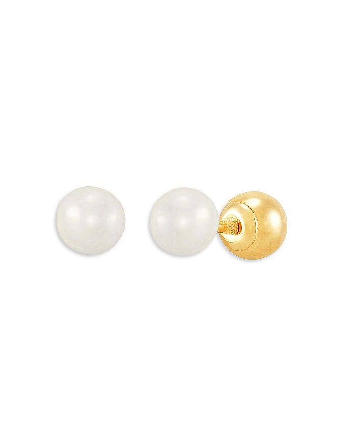 商品Bloomingdale's|Children's  Freshwater Pearl Stud Earrings in 14K Yellow Gold,价格¥449,第1张图片