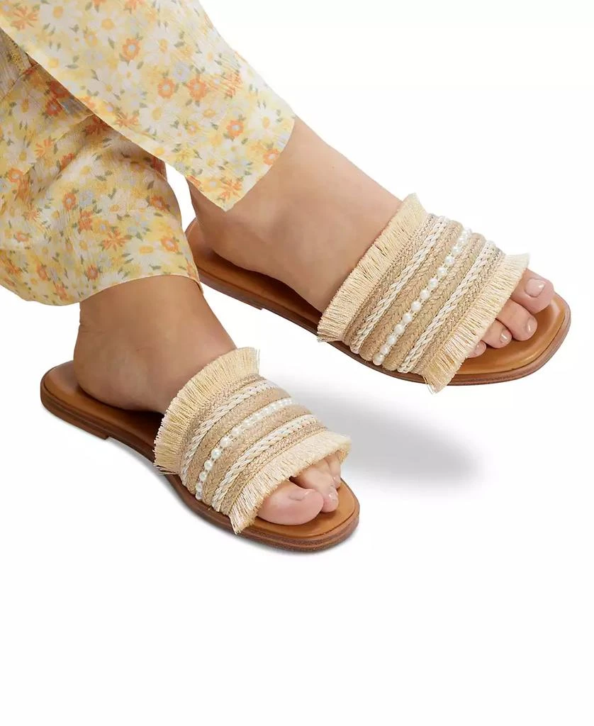 Women's Fringy Slide Flat Sandals 商品