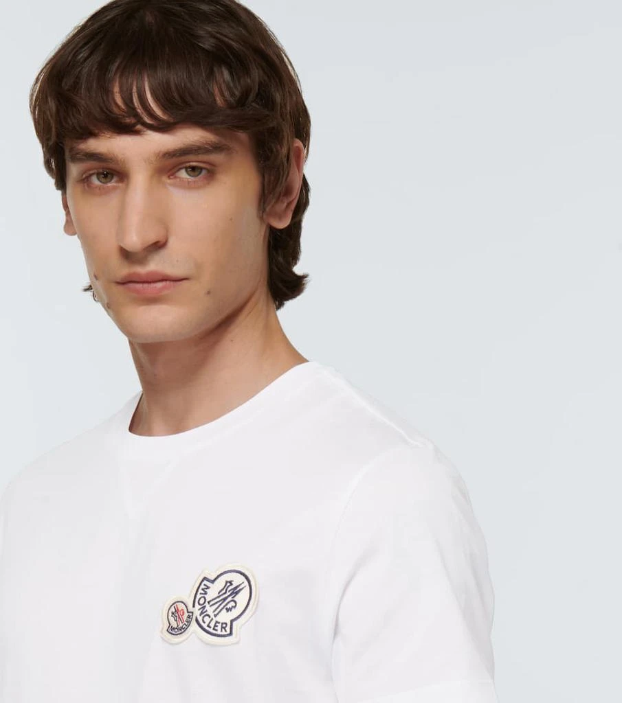商品Moncler|棉质平纹针织T恤,价格¥2614,第5张图片详细描述