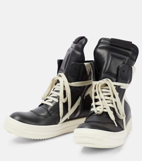 商品Rick Owens|Geobasket皮革高帮运动鞋,价格¥12979,第5张图片详细描述