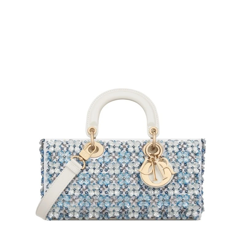 商品Dior|Dior 迪奥 Lady D-Joy系列女士蓝色棉手提包,价格¥53278,第1张图片