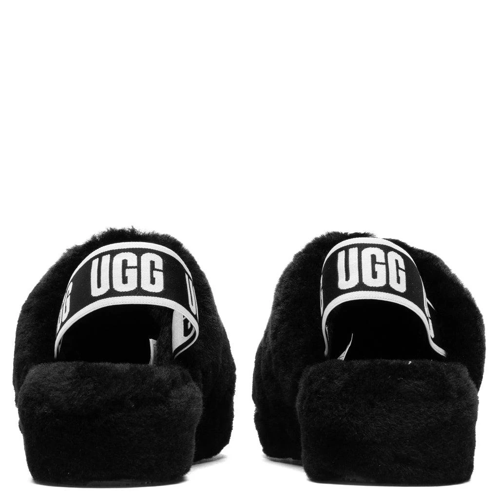 商品UGG|Women's Fluff Yeah Slide - Black,价格¥759,第4张图片详细描述