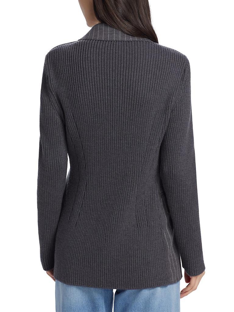 商品Max Mara|Quebec Wool Pinstripe Blazer,价格¥11156,第5张图片详细描述