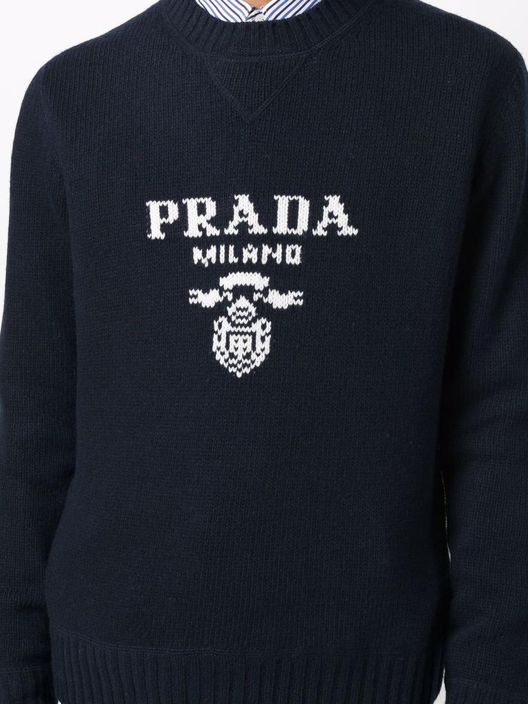 PRADA intarsia-knit logo sweatshirt商品第5张图片规格展示