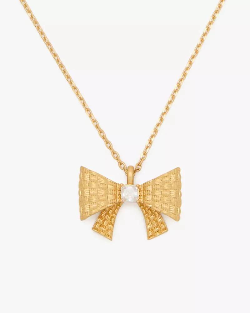 商品Kate Spade|Wrapped In A Bow Mini Pendant,价格¥221,第1张图片