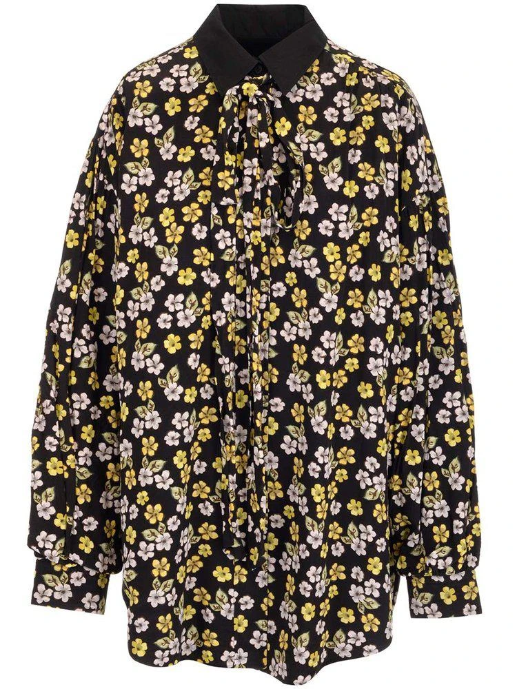 商品Balenciaga|Balenciaga Floral Printed Blouse,价格¥4560,第1张图片