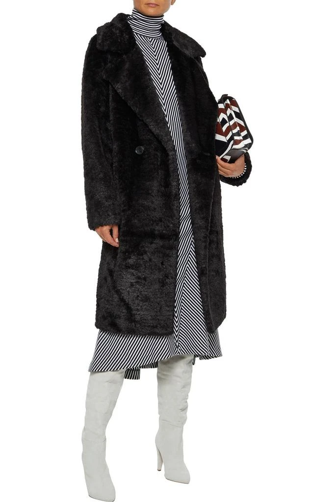 商品DKNY|Double-breasted faux fur coat,价格¥796,第4张图片详细描述